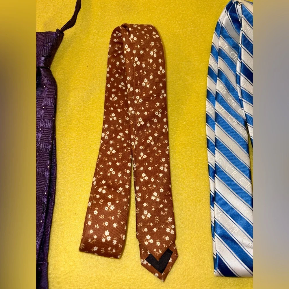 Bundle of 4 kids/youth ties - LDS Mormon CTR Angel Moroni - EUC